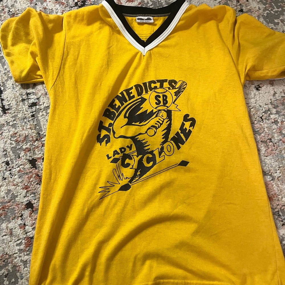 st. benedict's lady cyclones softball shirt